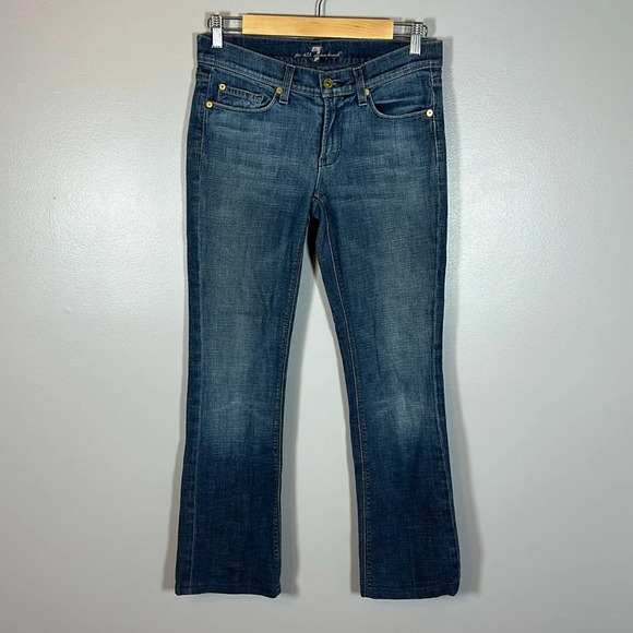 7 For All Mankind Denim - 7 For All Mankind Mia Studded Boot Cut Jeans Size 27